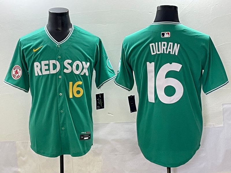 Men Boston Red Sox #16 Duran Green Joint Name Nike 2025 MLB Jersey style 47->boston red sox->MLB Jersey